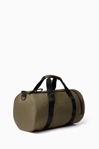 حقيبة اسطوانية بشعار الماركة نايلون مقاوم للتمزق