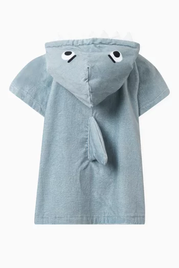 Hooded Shark Towel in Organic Cotton