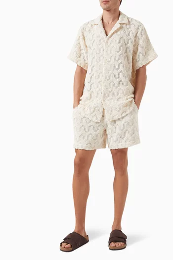Atlas Crochet Shirt in Cotton Blend