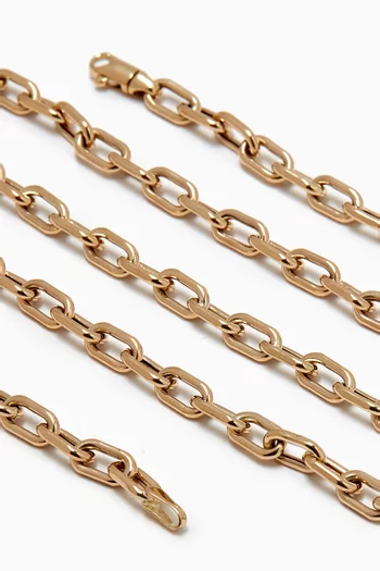 Italian Chain Link Necklace in 14kt Yellow Gold