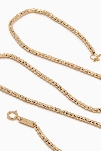 Bead Chain Necklace in 14kt Yellow Gold