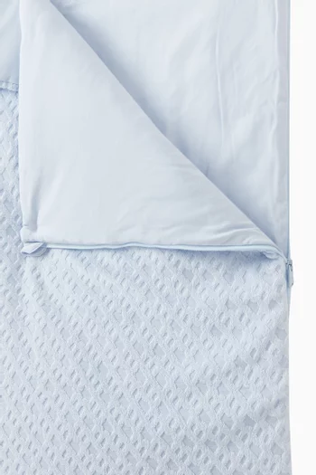 Embossed Logo Sleeping Bag in Cotton-blend