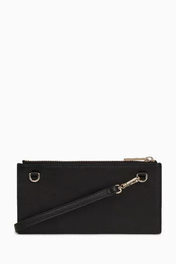 K/Signature Crossbody Wallet in Cow Leather-blend