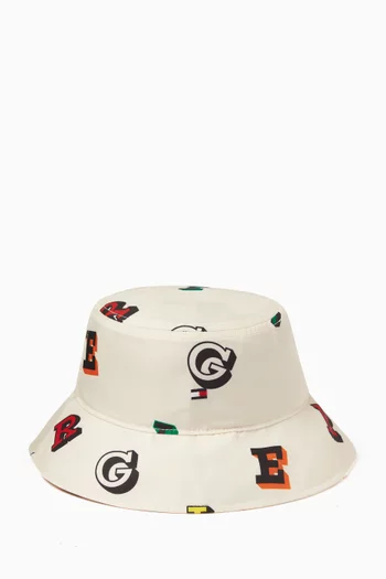 Printed Bucket Hat in REPREVE® Blend Twill