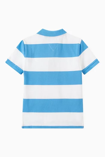 Monotype Colour-Blocked Polo Shirt in Cotton