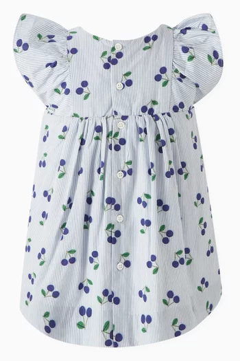 Lulu Cherry-print Dress in Organic Cotton