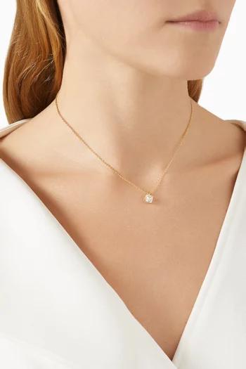 Little Luxuries Square Pendant Necklace in Metal