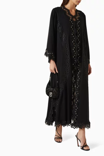 Stone-embellished Abaya