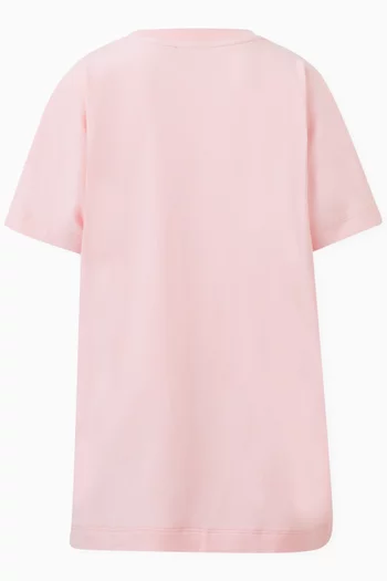 Logo T-Shirt Dress in Cotton Jersey
