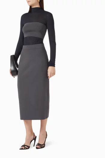Solange Midi Skirt in Knit