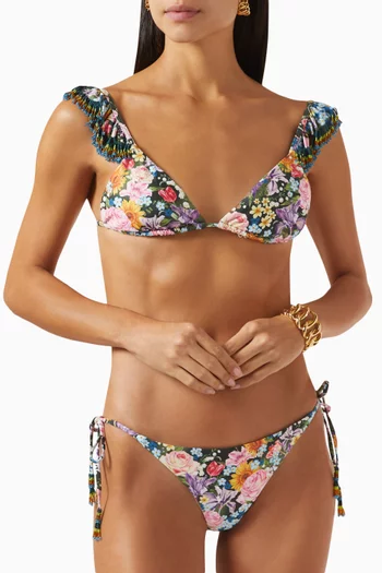 Reversible Tammy Floral-print Bikini Briefs