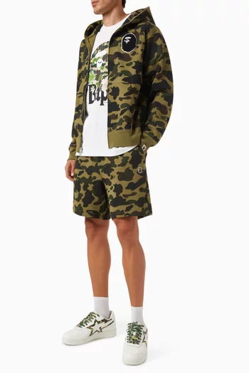 1st Camo Ape Head One Point Sweat Shorts in Cotton-blend