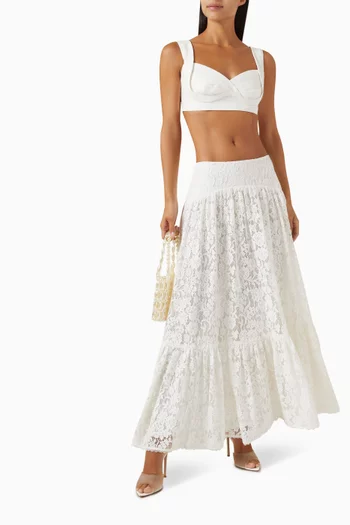 Tranquillity Maxi Skirt in Lace