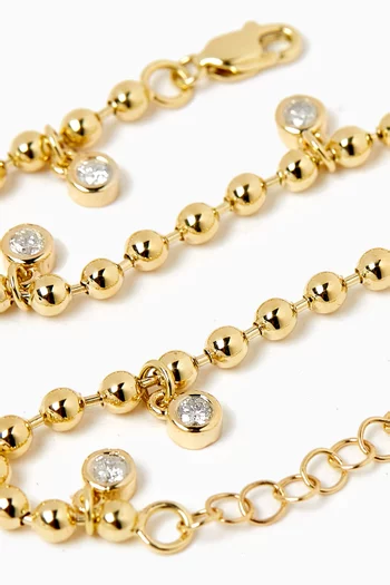 Bedazzle Diamond Bracelet in 10kt Yellow Gold