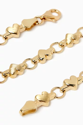 Heart Of Gold Bracelet in 10kt Yellow Gold