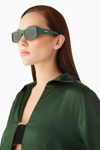 نظارة شمسية بإطار بايلوت أسيتات