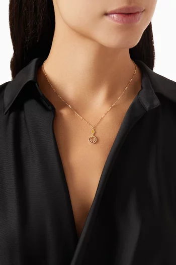 Amelia Maasai Reversible Pendant Necklace in 18kt Gold