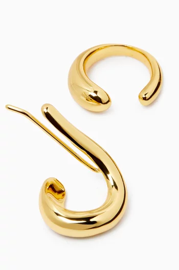 Dara Ear Cuff & Climber Set in 14k Gold-dipped Brass