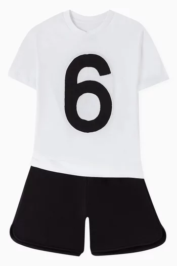 Numeric Logo Shorts in Fleece
