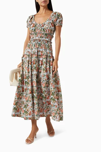 Leanne Midi Dress in Organic-cotton
