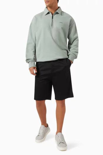 Quarter-zip Sweatshirt in Cotton