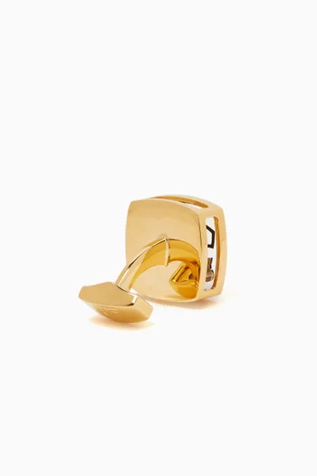 Traveller Tourbillon Cufflinks in Yellow Gold-plated & Brass
