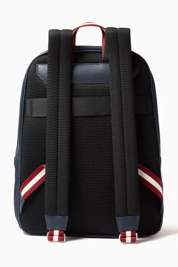 Code Backpack in Nylon & Grained Leather