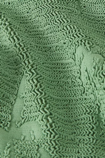 قطعة بيكيني سفلية سين من قماش أصلي مجعد
