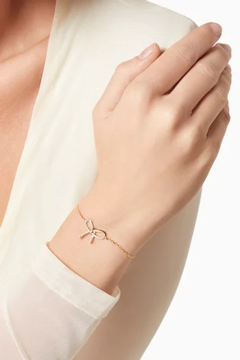 Bow Bracelet in 24kt Gold-plated Sterling Silver