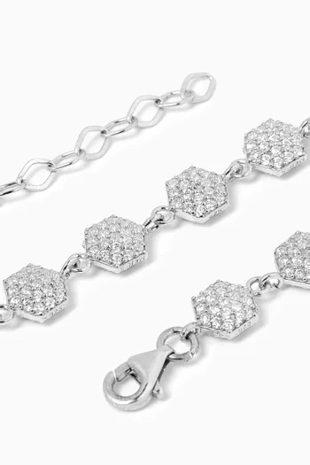 Crystal Bracelet in Sterling Silver