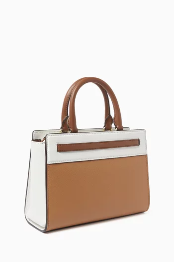 Small Primrose Satchel Bag in Pebbled Leather