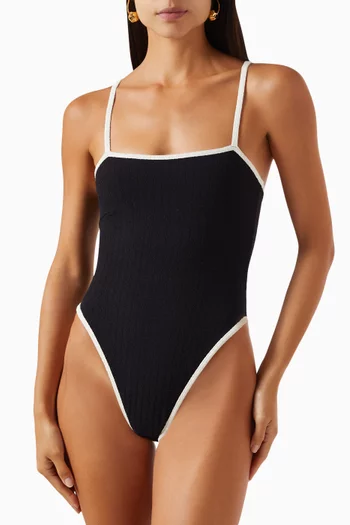 Jacelyn One-piece Swimsuit in Terry Rib