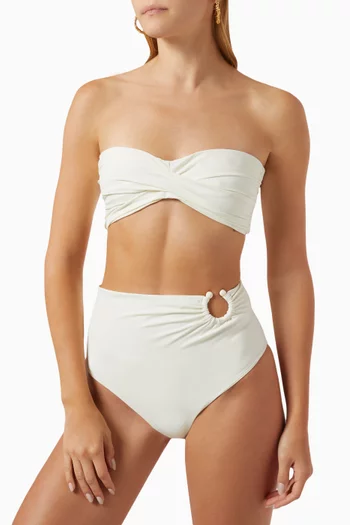 Tangarana Bikini Top in Lycra