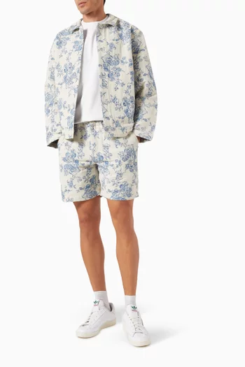 Kurt Floral Shorts in Cotton-blend