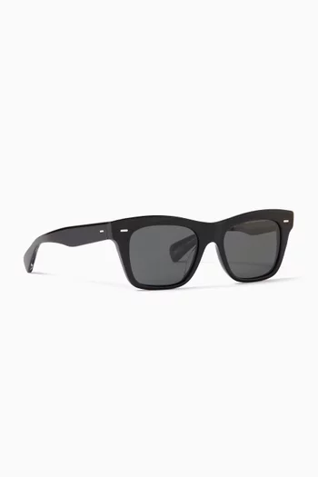 Ms. Oliver Square-frame Sunglasses in Acetate