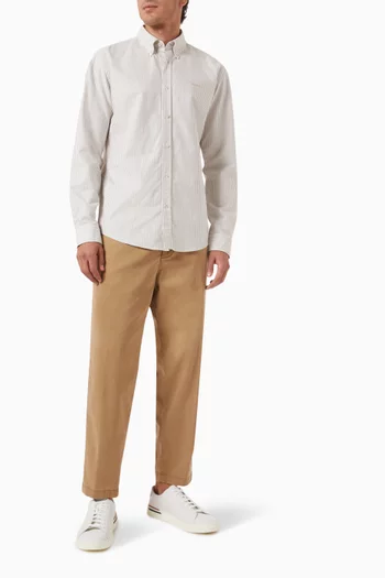 Roan Striped Slim-fit Shirt in Oxford-cotton