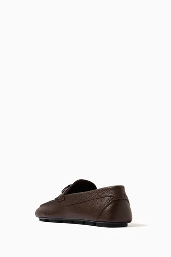 Valentino Garavani Driving Shoes in Grainy Calfskin Leather
