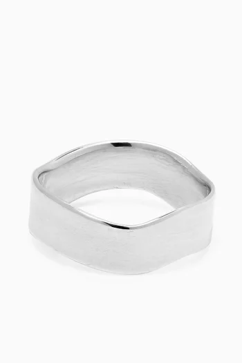 Double Wave Ring in Sterling Silver
