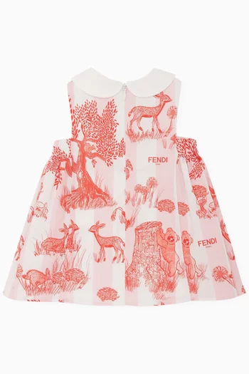 Pequin Print Dress in Poplin