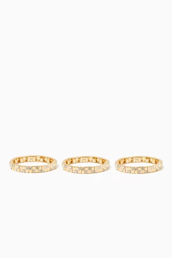 Twinkle Twinkle Bracelets in Gold Enamel