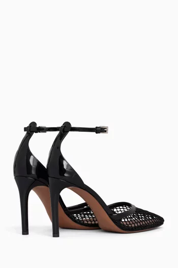 90 Pumps in Mesh & Patent Leather