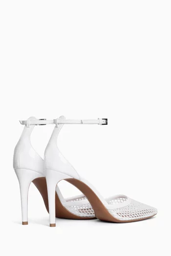 90 Pumps in Mesh & Patent Leather