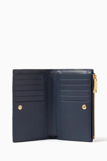 Medium Bi-Fold Wallet in Intrecciato Calfskin