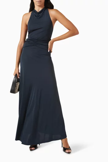 The Bobby Open-back Maxi Dress in Viscose