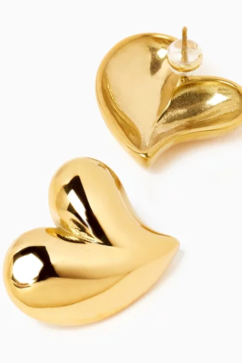 Sweetzer Stud Earrings in Gold-plated Stainless Steel