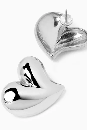 Sweetzer Stud Earrings in Silver-plated Stainless Steel
