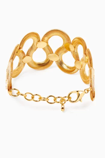 Petit Serpenté Bracelet in 24kt Gold-plated Brass
