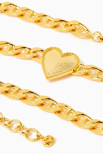 Juliet Choker Necklace in 24kt Gold-plated Brass
