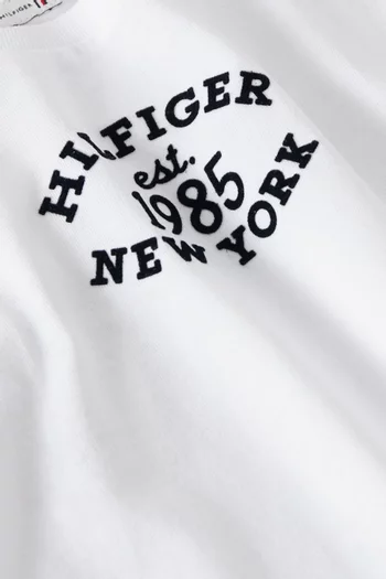 Monotype Flock Logo T-shirt in Cotton-blend
