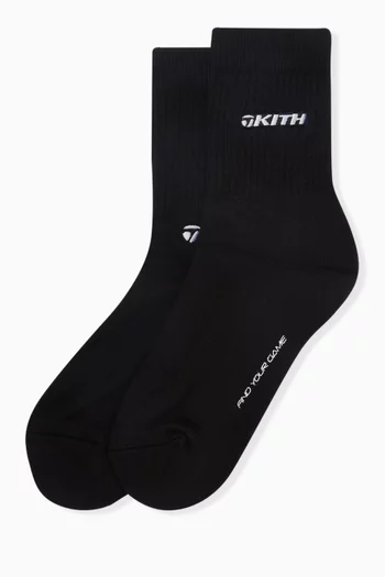 x Taylormade Mid-length Crew Socks in Cotton